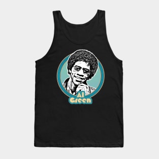 Al Green / Retro Aesthetic 70s Style Fan Design Tank Top